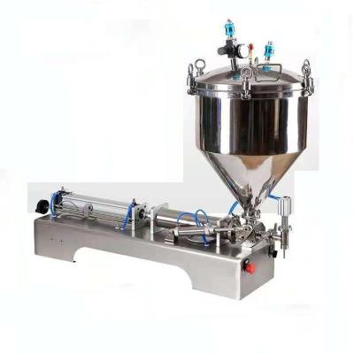 China Professional Liquid Pneumatic Food Production 0.03kw 45kg Stainless Steel Liquid Filling Machine Semi-Automatic for sale