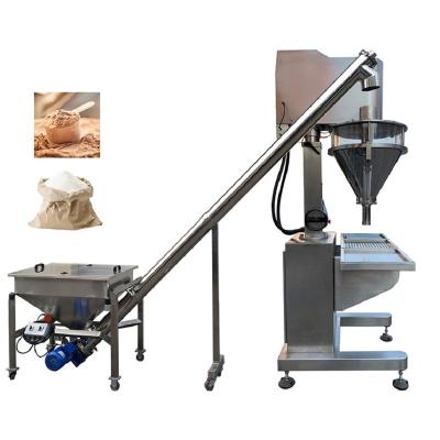 China Food Guaranteed Quality Stainless Steel Electric Semi-automatic Powder Filling Machine Packaging Small Scale Powder Packing Machine for sale