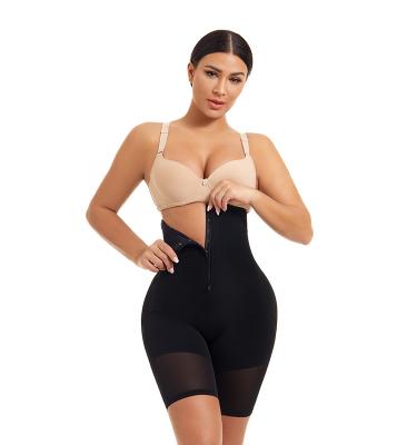 China Quality Neoprene Antibacterial Tummy Control Waisted Shapewear Shapers Butt Push Up Zipper Single Breasted High Waist Shapewear for sale