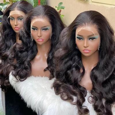 China Body Wave Wholesale body wave 13x4 13x6 40 inches wigs human hair lace front wigs hd lace frontal wigs for black women for sale