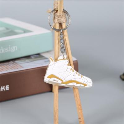 China Garment Basketball Shoes PVC Soft Rubber Keychains for sale