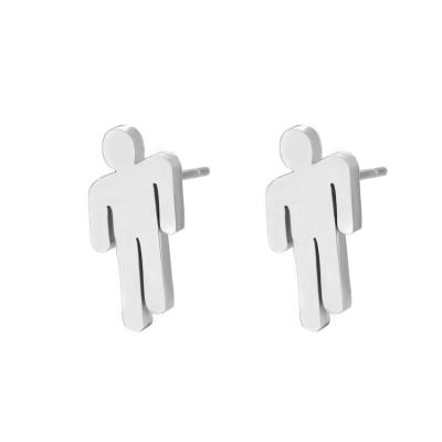 China CLASSIC Billie Eilish Stainless Steel Minimalist Stud Earrings for sale