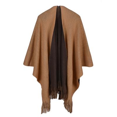 China Elegant Classic Scarves Shawls Women Winter Acrylic Tassel Scarf Shawl for sale