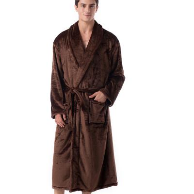 China Velvet Comfortable And Loose Sleepwear Men Private Label Customized Robes for sale