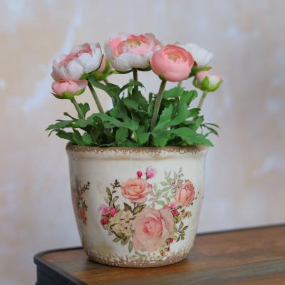 China Vintage Vintage Plant Gardening Succulent Flower Pot For Indoor Home Decor With Drainage Hole for sale