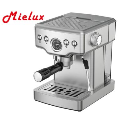 China Espresso coffee maker 20 bar import ULKA pump coffee machine 1.8L stainless steel household espresso coffee machine for sale