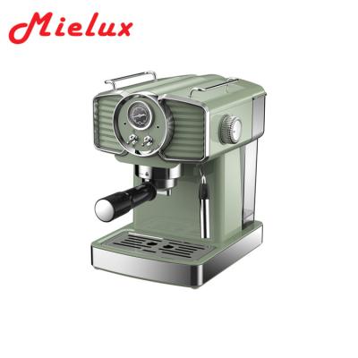 China Hot Sale Espresso Coffee Maker ABS Housing Retro Style 15~20 Bar Espresso Machine for sale