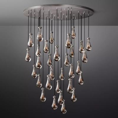 China Modern Raindrop Chandelier Crystal Chandelier Ceiling Light Modern Design For Living Room Led Lamp for sale