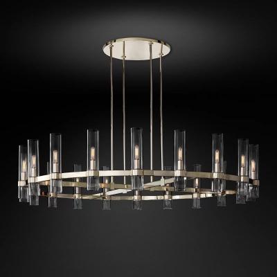 China Modern Round Ceiling Chandelier Lamp Modern Chandelier Decoration Room Hanging Glass Lights for sale