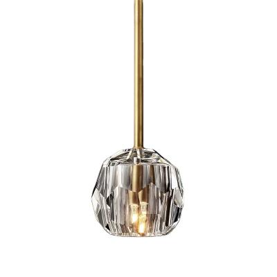 China Modern LED Pendant Lamp Modern Indoor Pendant Lighting Crystal Ceiling Pendent Light Hanging Decorative for sale