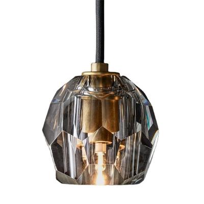 China Modern Led Pendant Lamp Crystal Bedroom Hanging Nordic Indoor Decor Lighting for sale