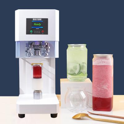 China Smart Beverage PET Tin Can Seamer 2 Seconds Can Automatic Sealing Box Sealing Machine for sale