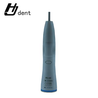 China Indoor Metal Dental Low Speed ​​Straight Nose Handpiece RC43 Water Jet 2.35 Mm Polishing Desktop Air Turbine Straight Handpiece for sale