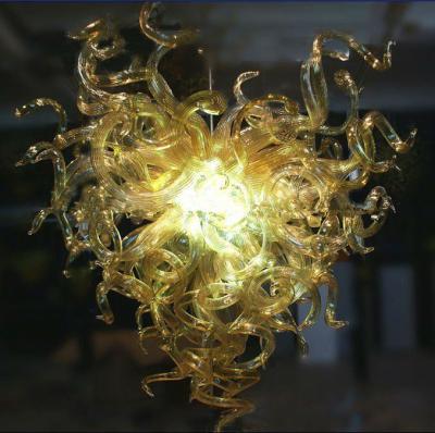 China Contemporary Luxury Hand Blown Glass Chandelier Brown Crystal Chandelier LED Indoor Lights for sale