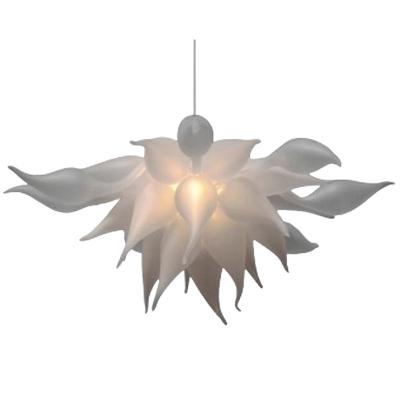 China Modern Rustic Minimalist White Flower Chandelier Murano Art Deco Light Fixtures Flower Chandelier for sale