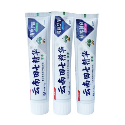 China Whitening hot sales 100g flavor tianqi mint chinese traditional medicine toothpaste for sale