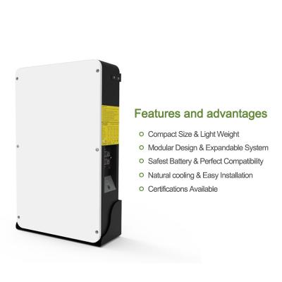 Chine La garantie de 48V 100AH 5KWh de lithium d'Ion Phosphate Battery For Home années fixées au mur de l'énergie stockage des 10 à vendre