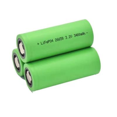 Chine Basse température -30℃ avec la cellule cylindrique 26650 3.2V 3400mah de batterie au lithium LiFePO4 d'efficacité de 90% à vendre