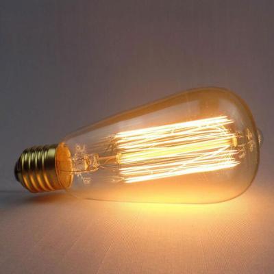 China HOT SALE Edison style e27 bulb 220v holiday light 40w 60W aluminum incandescent filament lamp for sale