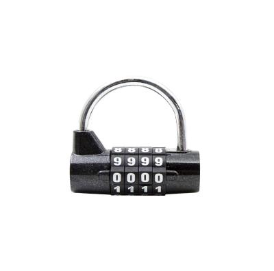 China Suitcase/travel/luggage/GYM U shape 4 digit combination padlock for gym cabinet and locker for sale