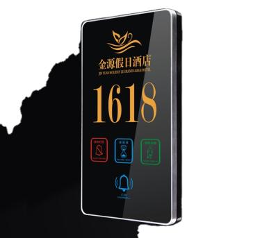 China Traditional Electronic Touch Hotel Room Number Signs for sale