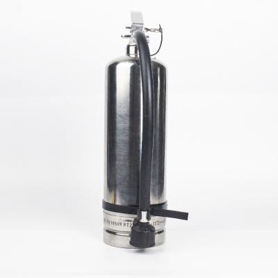 China 25bar Stainless Steel Fire Extinguisher 400mm / 450mm / 500mm / 550mm / 600mm Height for sale