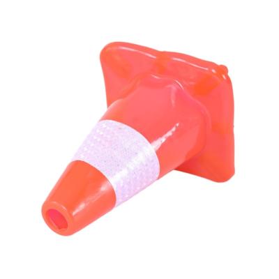 China Cono de seguridad vial a prueba de viento con color naranja brillante en venta