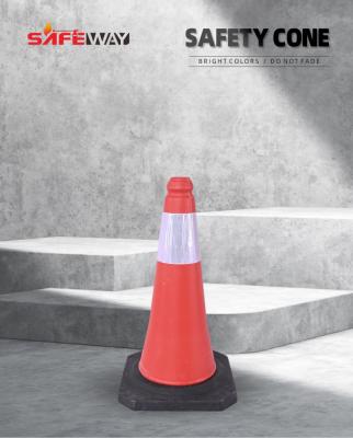 China UV Protection Visible Traffic Cone With Lamp 2kg Weight EVA Traffic Cone for sale