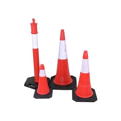 China 50cm Naranja / Azul / Verde PVC EVA Cone Direccional de Tráfico para la Seguridad Vial en venta