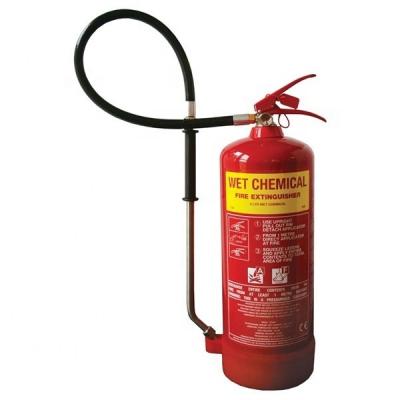 China DC01 6 Liter-nass chemische Feuerlöscher-rote Farbe zu verkaufen