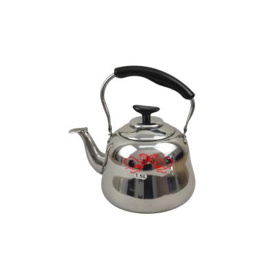 China DF Business House Tea Kettle Stainless Steel Water Kettle Whistling Kettle High Quality Sleek Mirror Polished Teapot Filter for sale