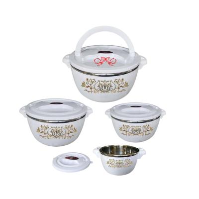 China DF Heatable Home Trade African Style Hot Sale Insulated Casserole 4 Pcs Set Food Storage Container Food Heater Lunch Box for sale