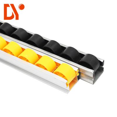 China DY-4033 Aluminum Alloy Fluent Strip Edge Wheel Slide Rail Customized Length for sale