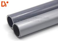 China Blue / White Color Plastic Coated Steel Tube Beautiful Apparence For Storage Shelves for sale