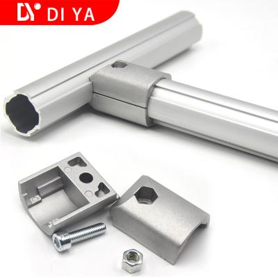 China Tubo cilíndrico industrial /Tube del magro del aluminio del perfil de DY11 OD 28m m para el taller en venta