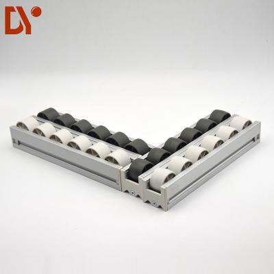 China Sliding Roller Track Conveyor / Gravity Roller Track For Industrial Storage for sale