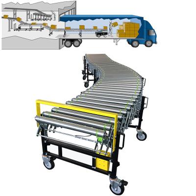 China Het intrekbare Systeem van de de Roltransportband van de Koolstofstaal Uitzetbare Ernst voor Industriële Pakhuizen Te koop