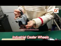 intergral type base industrial caster wheels metal galvanized for tool cart