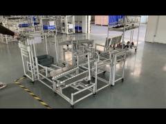 aluminum lean pipe rack system for easy work karakuri system