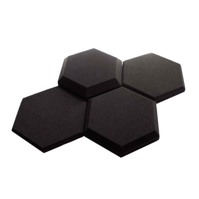 China Hot Sale Highly Effective Cheap Sound Absorption Sound Absorption Acoustic Foam Panels 2 Inch Hexagon Shape. thick for sale