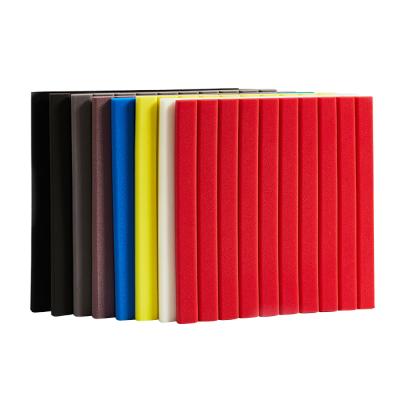 China Highly Efficient Sound Absorption New Product Strip Form Acoustic Foam Panels Sound Insulated 50*50 for sale