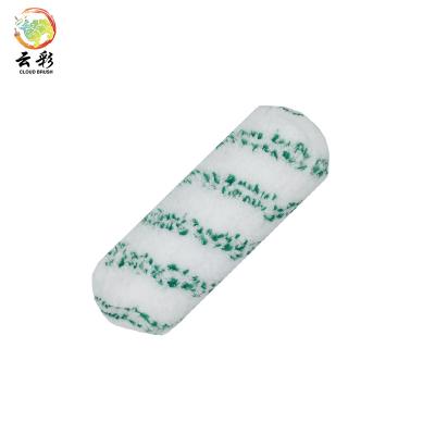 China High Quality European Style Customized Double Tool Stripes Microfiber Paint Roller Brush Green Factory Wholesale Decoration for sale