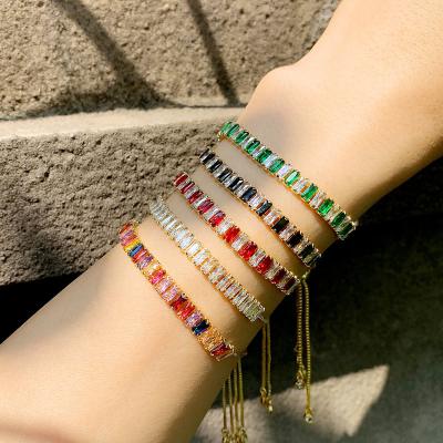 China New Arrivals Jewelry Bracelet Zircon Accessories Fine Women's Tennis Bracelets Bangles Lead Free Nickel Free for sale