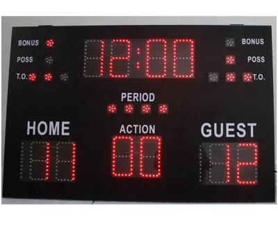 China Basketball Scoring New Design! Wireless LED Basketball Scoreboard With Pulled Clock for sale