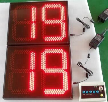 China Counter Use Indoor Red Color LED Shooting Clock For Basketball for sale