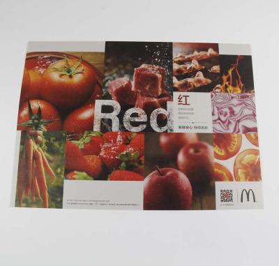 China Sustainable Custom Disposable Restaurant Place Mat Place Mat Paper for sale