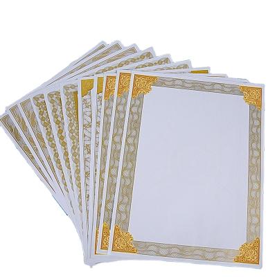 China High Quality Rustproof Custom Security Watermark Certificate Paper , Anti Certificate Counterfeit Printing for sale