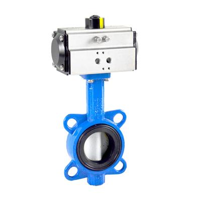 China General China Factory Seller Pneumatic Actuator Actuated Butterfly Valve For Sale for sale