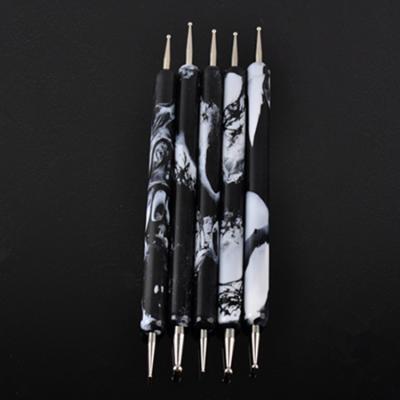 China NAIL 5 Pcs Nail Dotting Manicure Dot Nail Art Tool Set Pen Tool Set Nail Polish Painting for sale