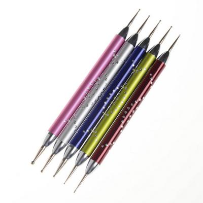 China NAIL Nail Dotting Pen Tool Nail Polish Paint Manicure Dot Nail Art Tool for sale